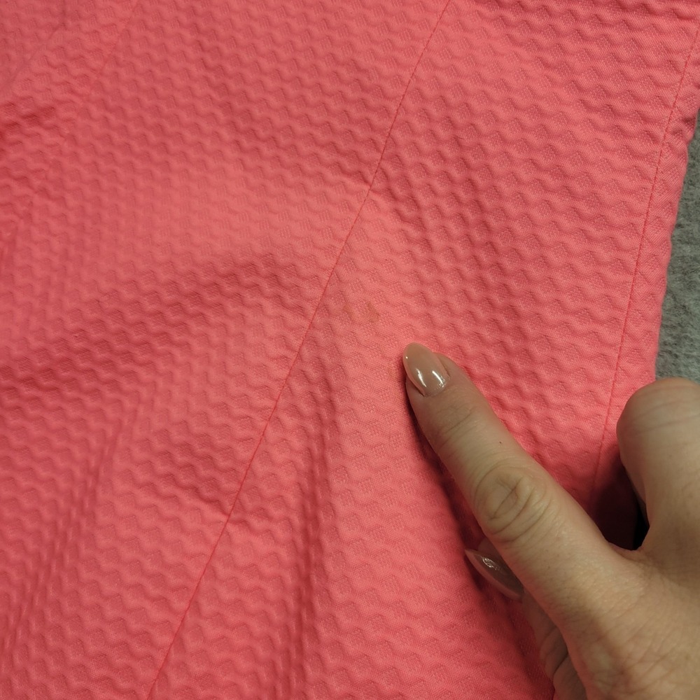 Lilly‎ Pulitzer Pink Seersucker Gold Soutache Embroidered V-Neck Shift Dress 0 - Picture 14 of 15